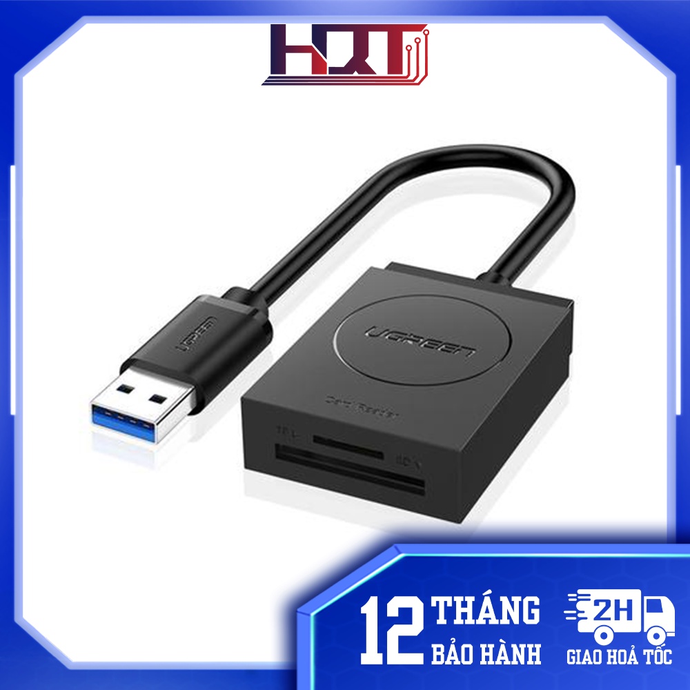 Đầu đọc thẻ USB 3.0 Card Reader Hỗ trợ thẻ TF và SD UGREEN 20250