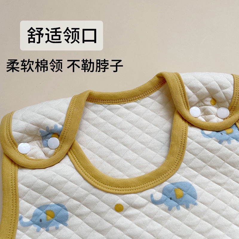 Túi Ngủ Một Mảnh Giữ Ấm Bụng Chống Đá Hợp Mùa Thu Đông Cho Bé