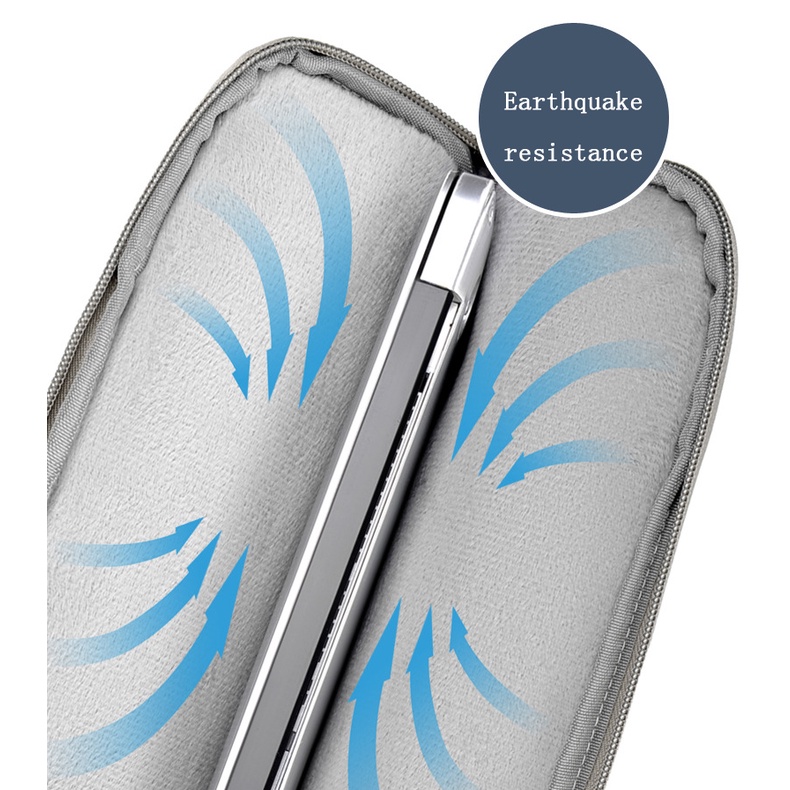 Túi đựng máy tính xách tay bằng da PU chống nước thích hợp cho Macbook Air 13 14 15.6 Inch