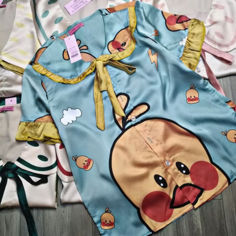 Pijama tiểu thư lụa satin tay ngắn quần dài - Đồ ngủ nữ satin loại 1 cao cấp không nhăn (ẢNH THẬT CỦA SHOP)