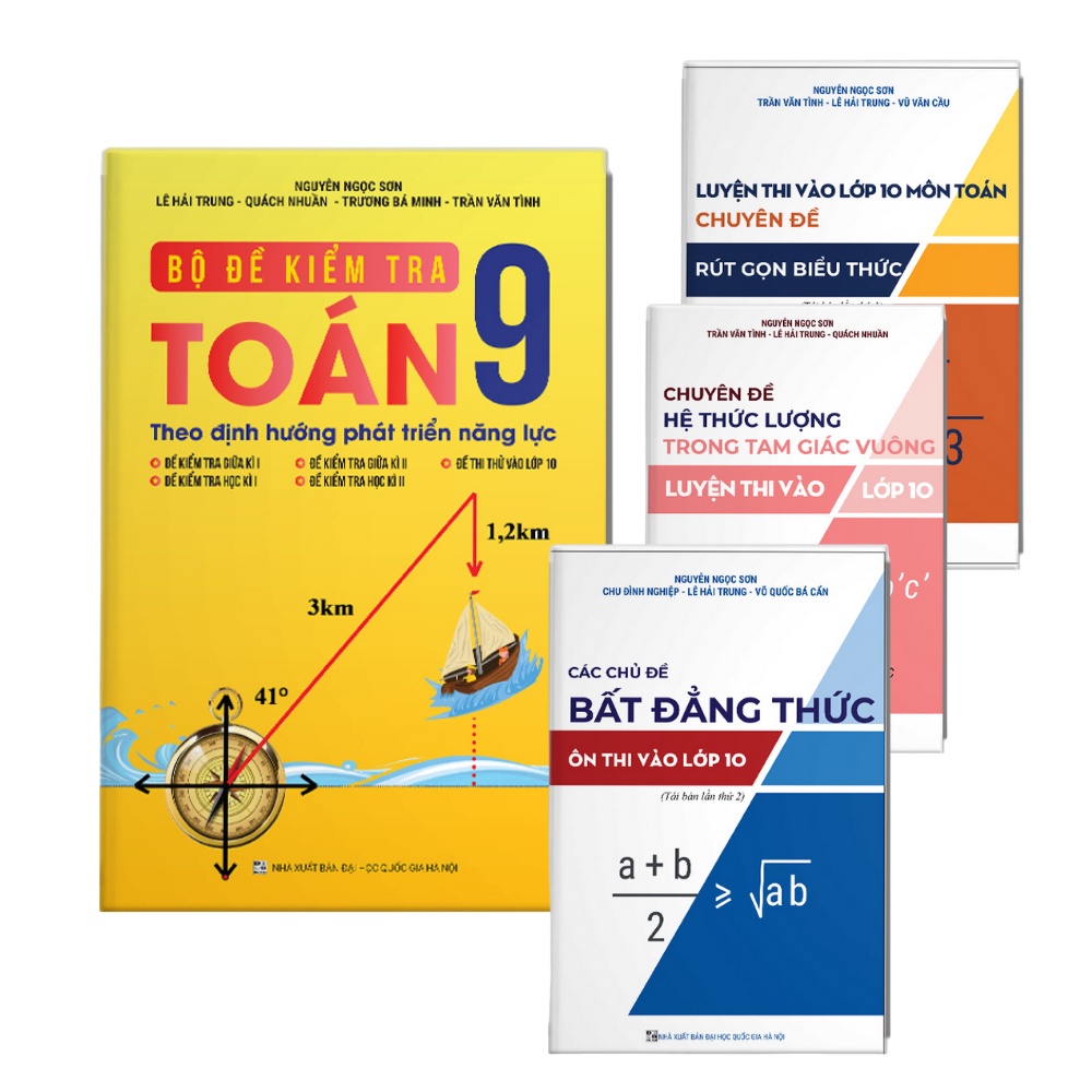 Sách - Combo 4 cuốn Chuyên đề Toán ôn thi vào lớp 10