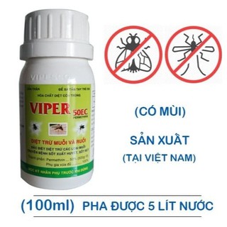 Chất Diệt Côn Trùng Viper 50EC - VIPESCOVIPER, Ruồi, Muỗi, Bọ Trĩ - lọ 100ml