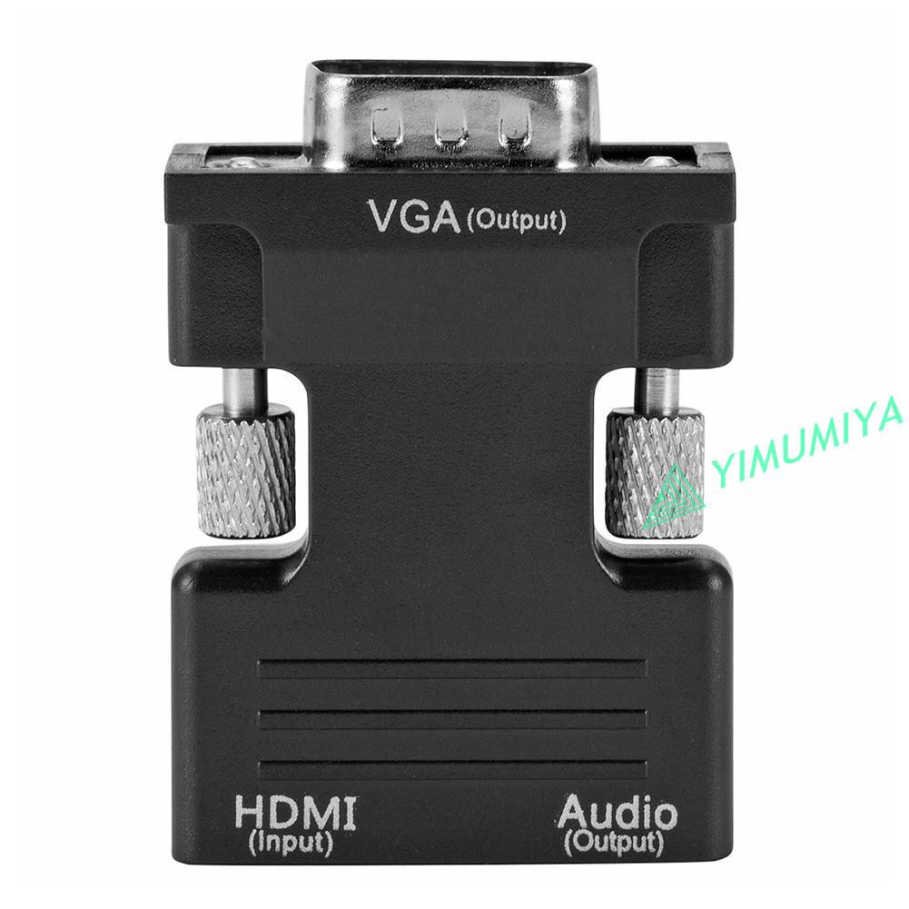 Đầu Chuyển Đổi Âm Thanh Từ Đầu Cắm Hdmi Sang Cổng Cắm Vga Hỗ Trợ Âm Thanh 1080p