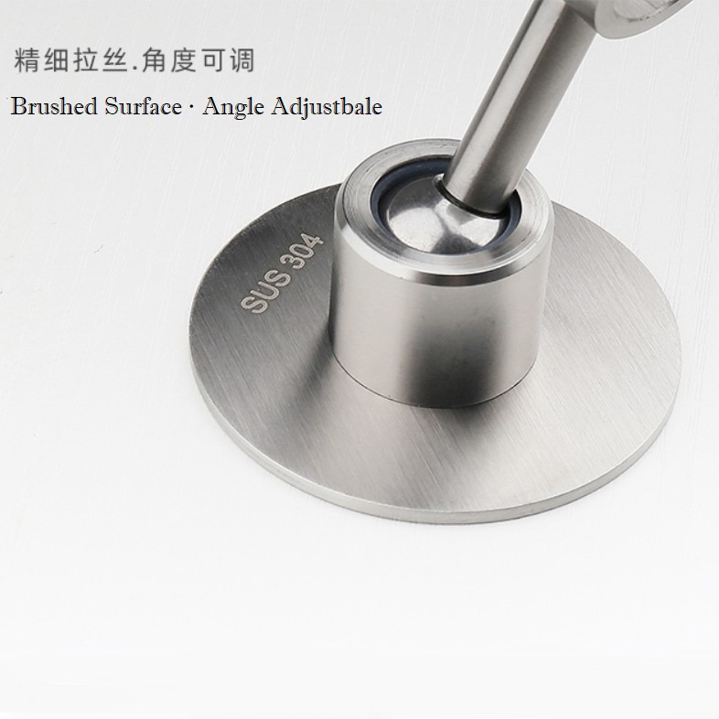 Đế Cài Giá Đỡ Vòi Hoa Cho Tay Sen, Treo Vòi Sen Tắm Chỉnh Được Góc, Xoay Thanh Nâng Điều Chỉnh Độ Cao, Thép Không Gỉ