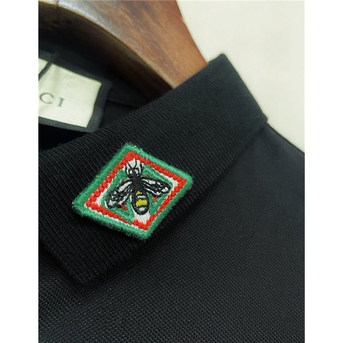 Áo Thun polo Nam Ngắn Tay Thêu Đường Viền Cổ Mới Gucc1 Size S-4XL