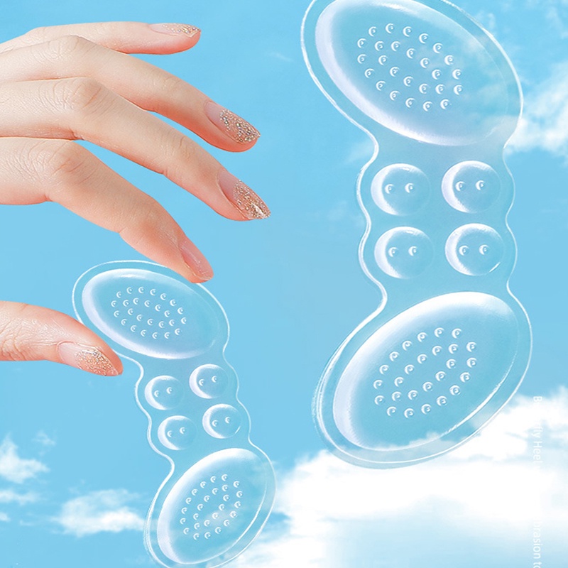 1 Cặp Miếng Dán Gót Chân Trong Suốt Giúp Giảm Đau Dành Cho Nữ