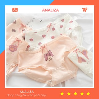 Quần Lót Nữ cotton cute dễ thương mềm mại đính nơ điệu đà QL15