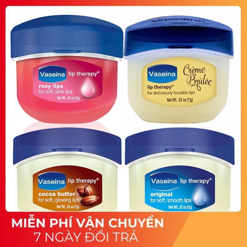 [FREESHIP] Dưỡng môi VASELINE 7g dạng hũ LOẠI RẺ cho KHÁCH SỈ đủ vị ( trộn nhiều mùi khi mua )