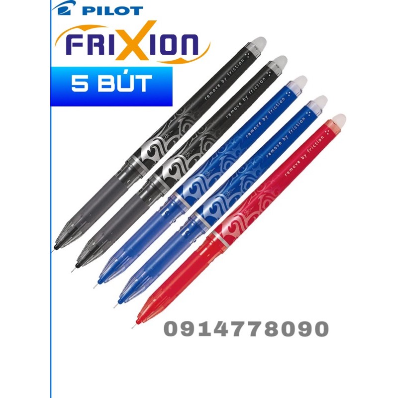 COMBO 5 CÂY BÚT BI TẨY XÓA ĐƯỢC PILOT FRIXION POINT 0.5mm