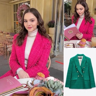 Áo vest dạ tweed zara authentic tuồn store