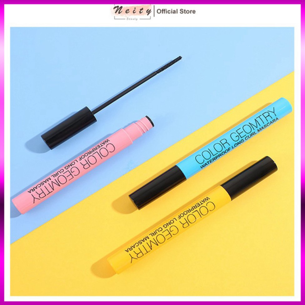 Mascara dài mi không trôi 3 màu Lameila Color Geomtry siêu mảnh Neity LMCR1