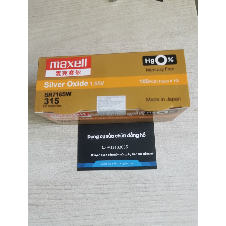 Pin đồng hồ Maxell SR716SW 315 Chính Hãng