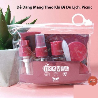 Bộ chiết mỹ phẩm du lịch 7 món - tiện ích