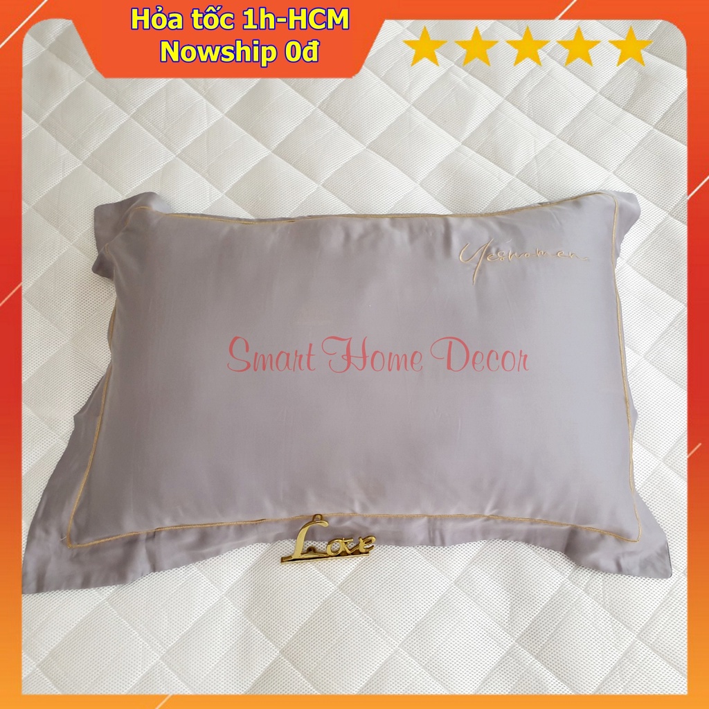 Vỏ gối nằm 50x70cm,lụa 100%Tencel 60S, cao cấp nhất thị trường, siêu mềm mát mịn (Ảnh shop tự chụp) | BigBuy360 - bigbuy360.vn