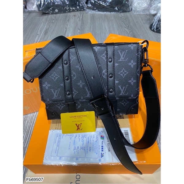 Túi Đeo Chéo LV Da PU Full Box Cao Cấp - Túi Đeo Chéo Nam Nữ Tang Logo Net Căng