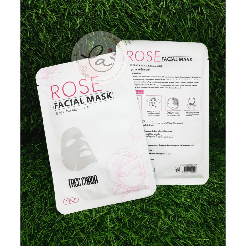 Mặt nạ hoa hồng TREE CHADA Rose Facial Mask