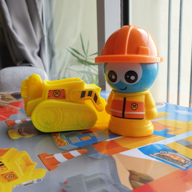 Khối mô hình lắp ráp xây dựng thành phố đồ chơi cho bé sáng tạo, phát triển kĩ năng, 55 chi tiết - KAVY