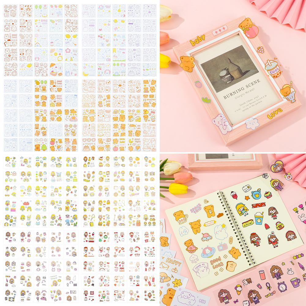 CHOOKEY Sticker Hoạt Hình Chống Thấm Nước Xinh Xắn