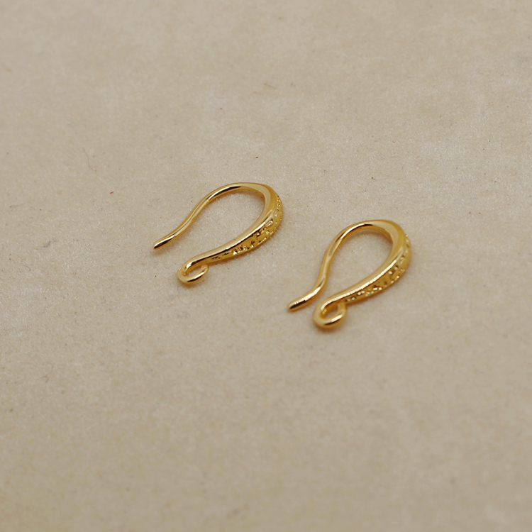 Bông Tai Móc Đính Ngọc Trai Nhân Tạo diy 18K Thời Trang