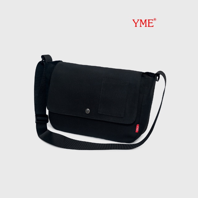 Túi tote đeo chéo Unisex nam nữ YME vải canvas cao cấp có khóa miệng YSB03D