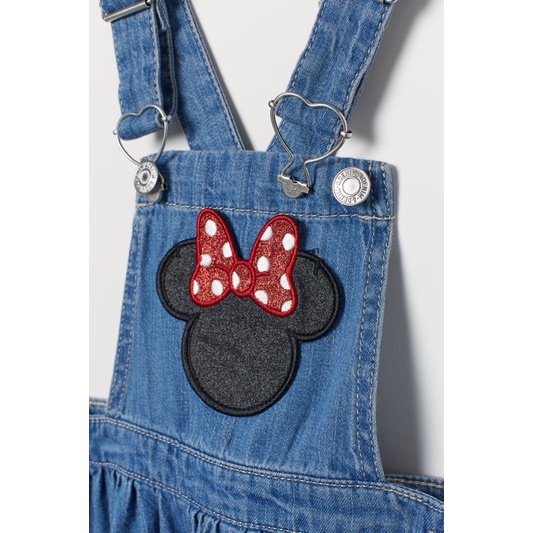Yếm Váy Bé Gái Minnie Denim HaM