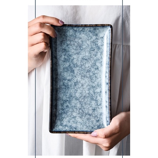 Đĩa chữ nhật, đĩa ăn sushi dùng cho nhà hàng, gia đình