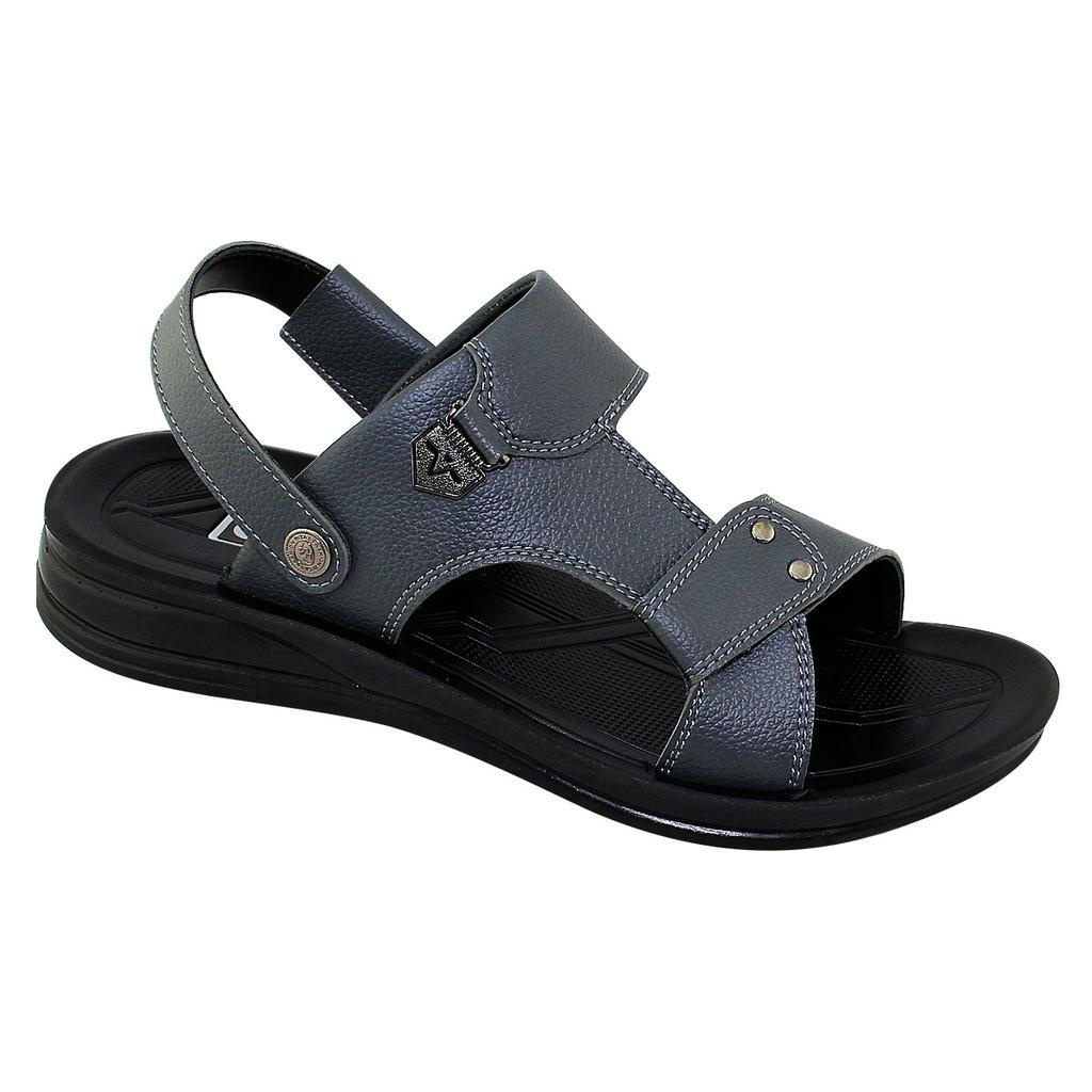 GIÀY SANDAL DA QUAI HẬU ĐẾ BẰNG NAM BITA'S SUM.106 (XÁM) - BITAS