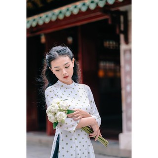 MINX - Áo Dài Lụa Cát 2 Tà