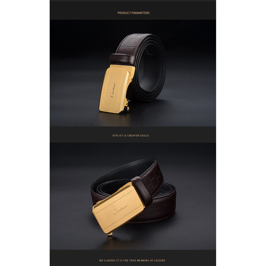 Thắt lưng nam Mặt Vàng/ Đen HOT HIT nhất 2020 CAT VIEN | BigBuy360 - bigbuy360.vn