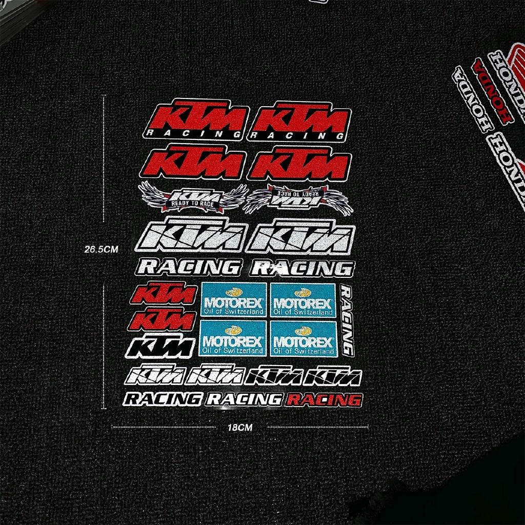 Bộ sticker trang trí xe máy nhiều màu cá tính