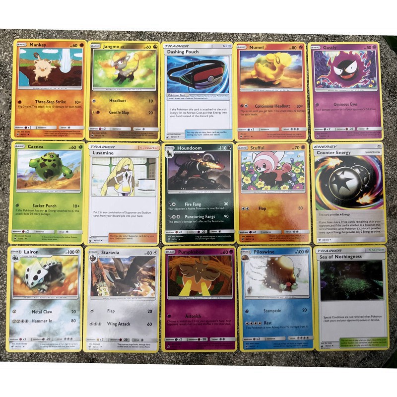 Bộ Thẻ bài PJKACHU hình khác nhau.Thẻ bài ma sói yugi tarot one piece luffy zoro sakura mèo nổ ma sói clow poke