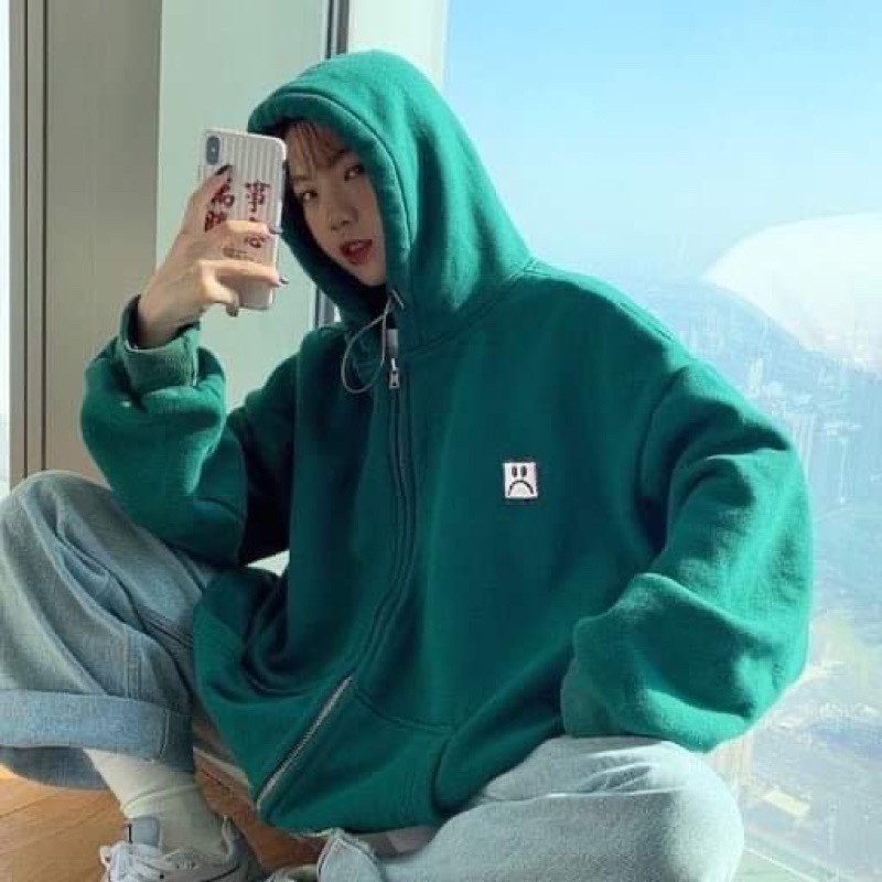 Áo khoác nỉ mặt mếu HSU1