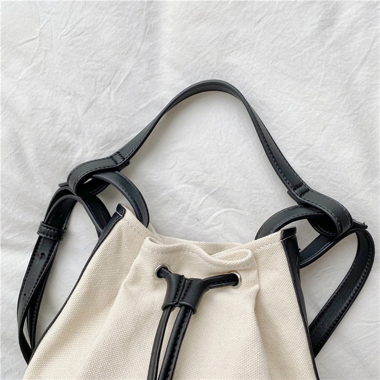 Túi Xách Bucket Chất Liệu Canvas Phong Cách Thời Trang Hàn Quốc 2022