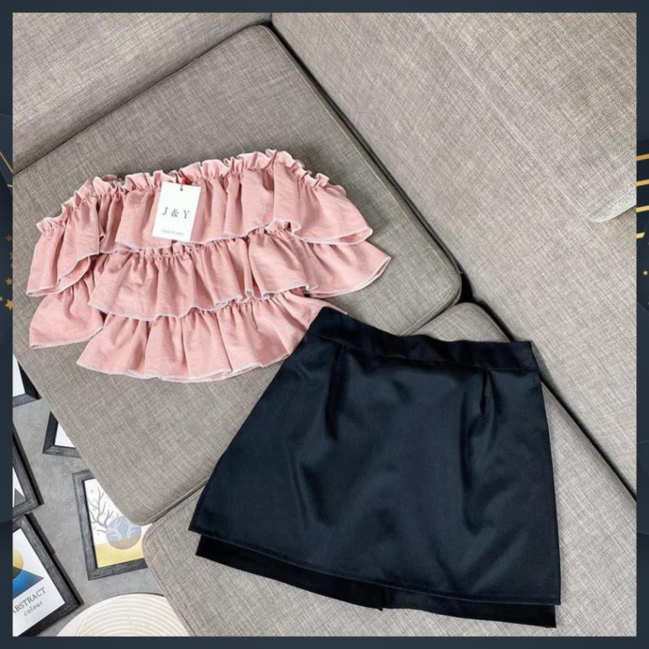 Set Bộ Nữ, Set Chân Váy Xòe Mix Áo Trễ Vai Siêu Xinh Hàng QC Cao Cấp Loại 1 | BigBuy360 - bigbuy360.vn