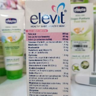 Elevit bầu úc, vitamin tổng hợp elevit - 100v - ảnh sản phẩm 2