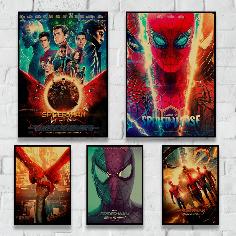 Poster In Hình Người Nhện 3 Phong Cách Retro Mới Lạ Trang Trí Phòng MS: 313
