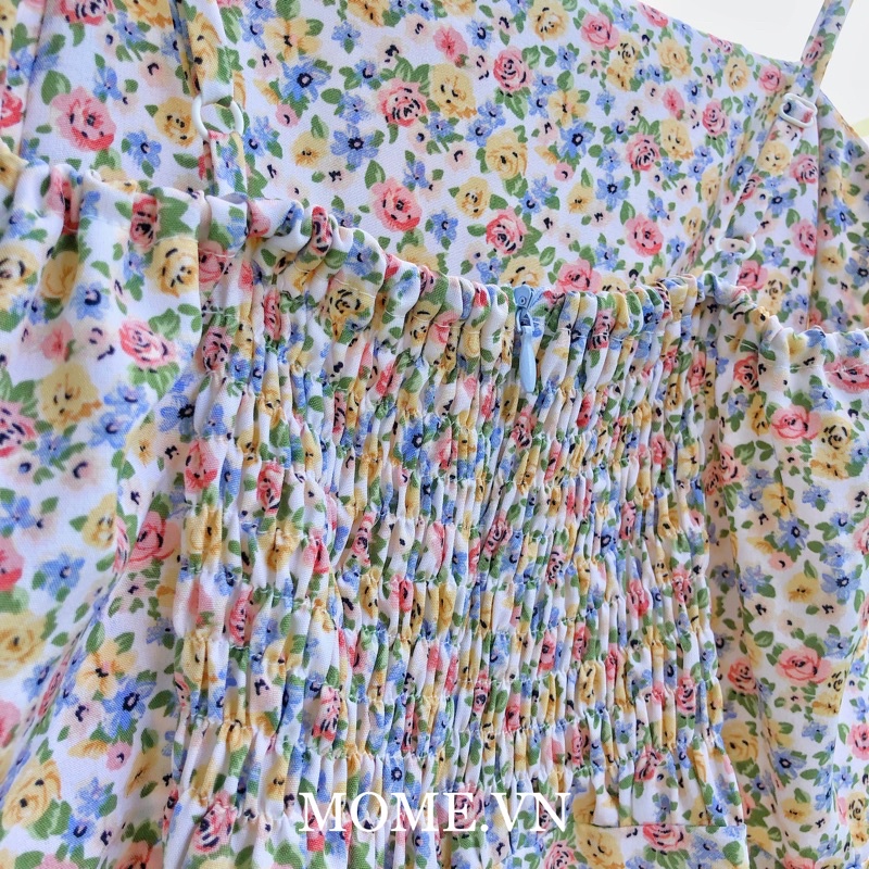 Đầm 2 dây ôm hoa nhí