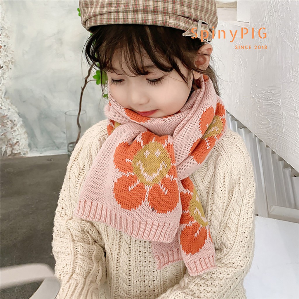 Khăn len cho bé và mẹ xuất Hàn nhiều màu cho bé trai và bé gái chất liệu len cực kỳ mềm mại phong cách Hàn Quốc