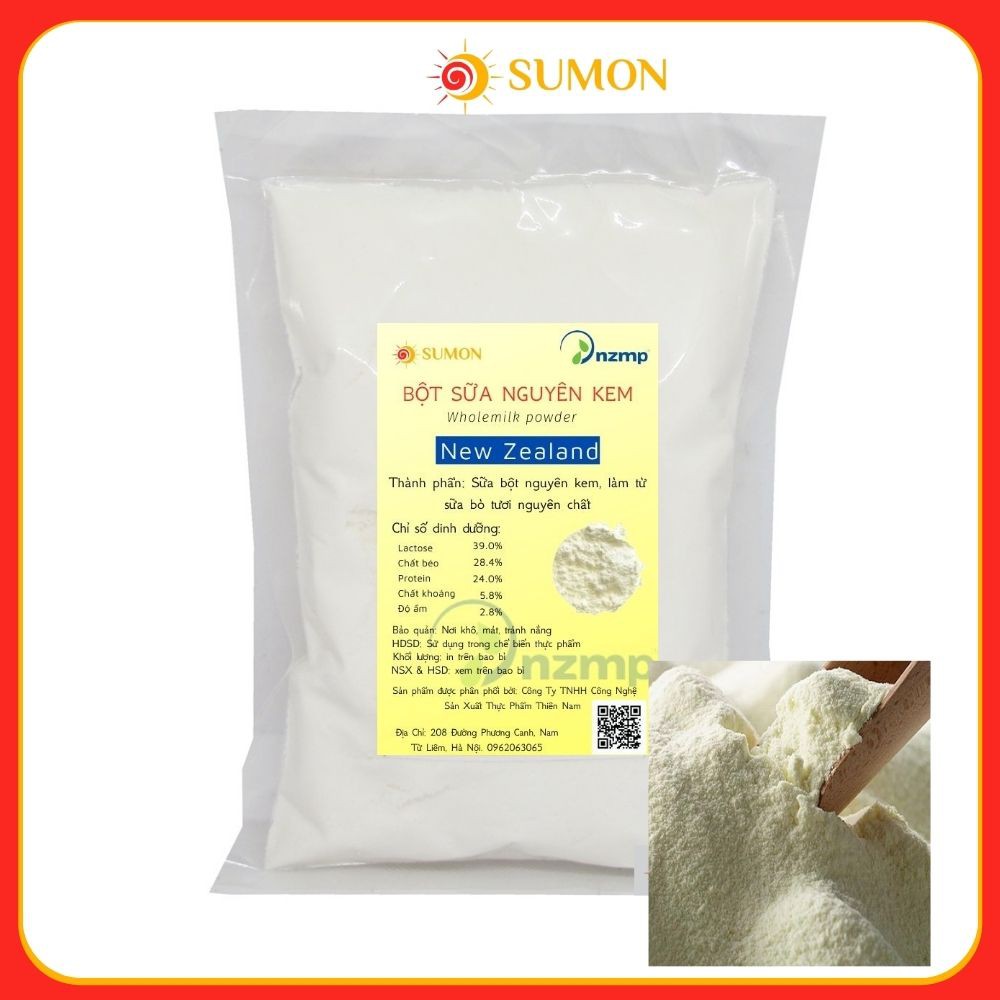 Sữa nguyên kem New Zealand SUMON sữa bột nguyên kem  1kg MS21 100% Chính hãng