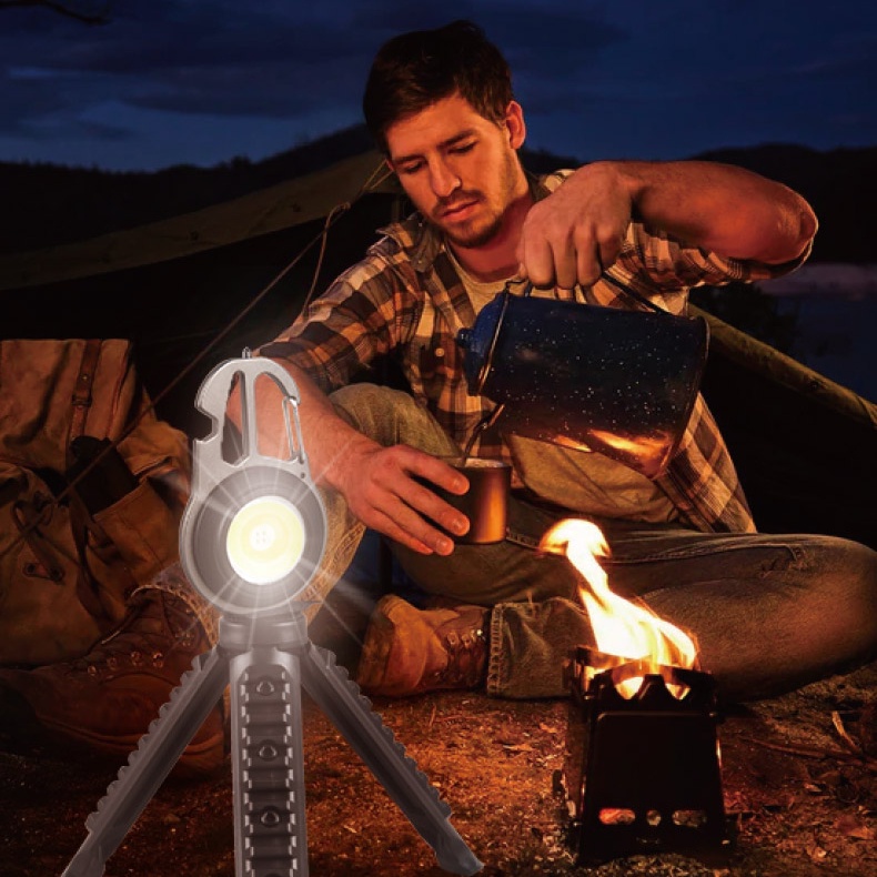 Đèn LED Mini Có Móc Treo Chìa Khóa Sạc Cổng USB Tiện Dụng