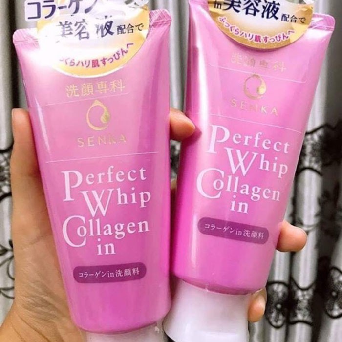 Sữa rửa mặt Senka Perfect Whip Collagen In 120g - 100% Authentic
