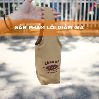 SẢN PHẨM LỖI GIẢM GIÁ - Túi vải 1 quai "BÁNH MÌ"/ Túi vải đựng bình giữ nhiệt, ly giữ nhiệt, bảo vệ môi trường
