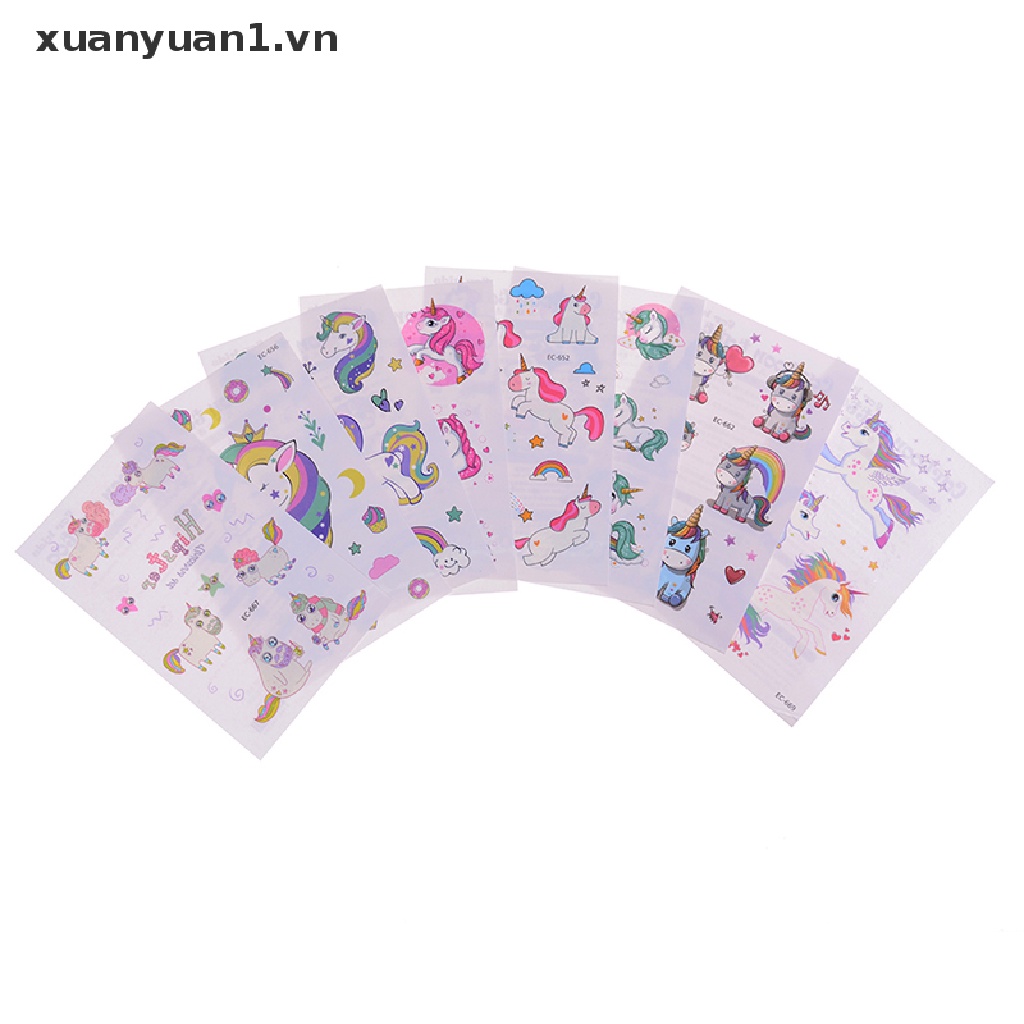 1 tấm hình xăm dán tạm thời hình động vật dễ thương chống nước cho trẻ em