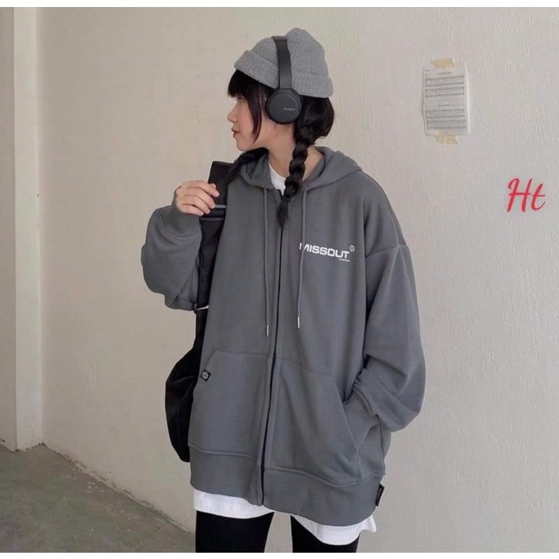 Áo khoác nỉ cotton missout H2A