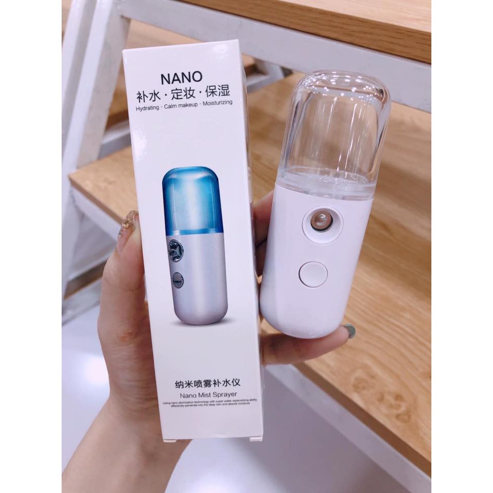 Máy phun sương tạo ẩm Nano mini - Máy xông mặt mini