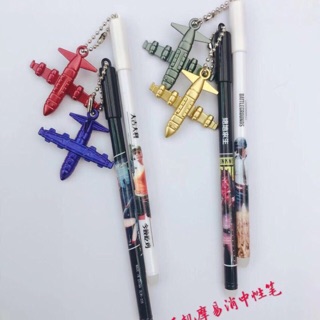 bút máy bay mực xanh bôi xoá được