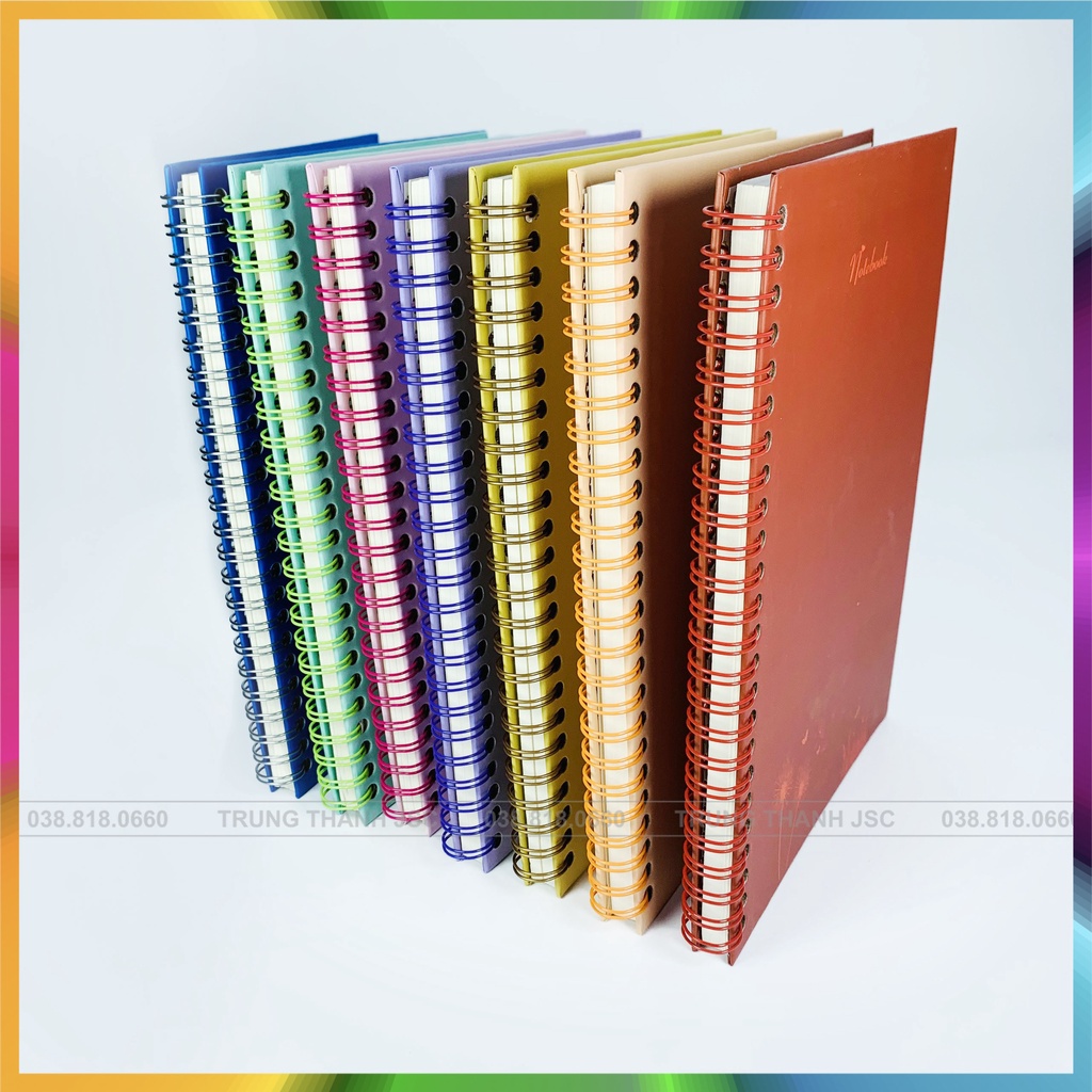 Sổ Bullet Journal - A5 Gáy lo xo bìa cứng cao cấp - Màu Pantone - 120 trang