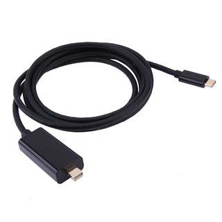 1.8m 5.9 ft USB 3.1 Type C USB-C to Mini DisplayPort DP Male 4Kx2K Monitor Adapter Cable for Macbook & Laptop