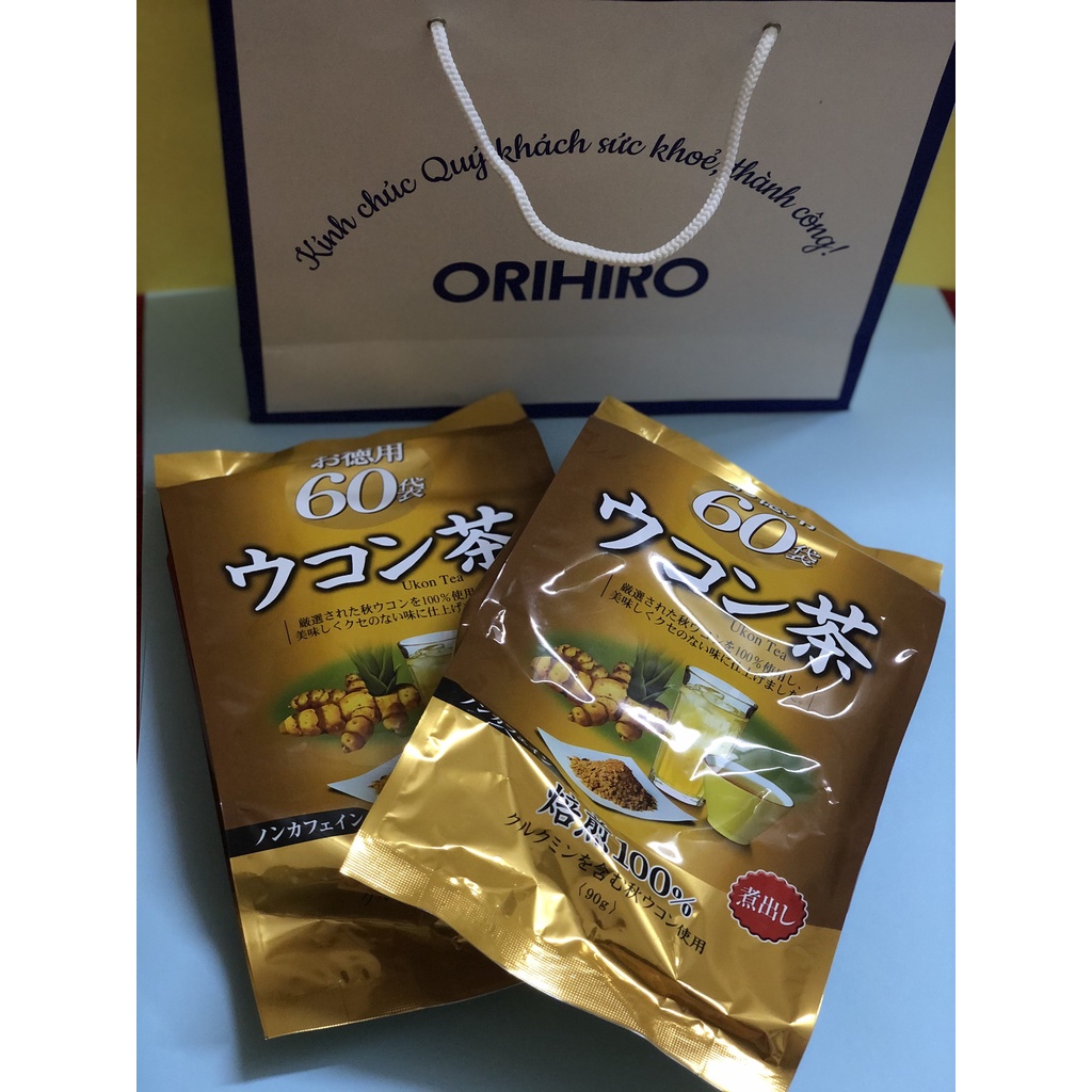 Trà nghệ mùa thu Orihiro 60 gói - Hỗ trợ thải độc, bảo vệ dạ dày | BigBuy360 - bigbuy360.vn