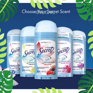 Lăn nách khử mùi secret usa cho nữ invisible solid
